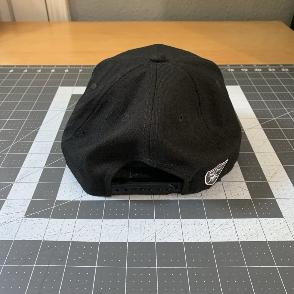 New Era Hat Adult Las Vegas Raiders 9Fifty Snapback White Letters Script Cap - Picture 4 of 9